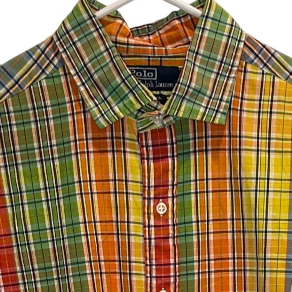 Polo by Ralph Lauren Westerton Mens‎ XL Shirt Long Sleeve Plaid Colorful